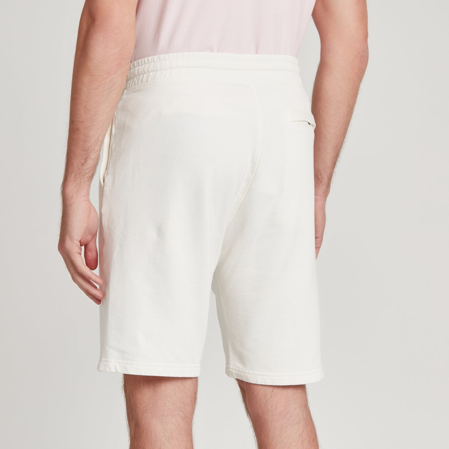Shorts bianchi uomo in tessuto morbido, design veneziano, comfort premium