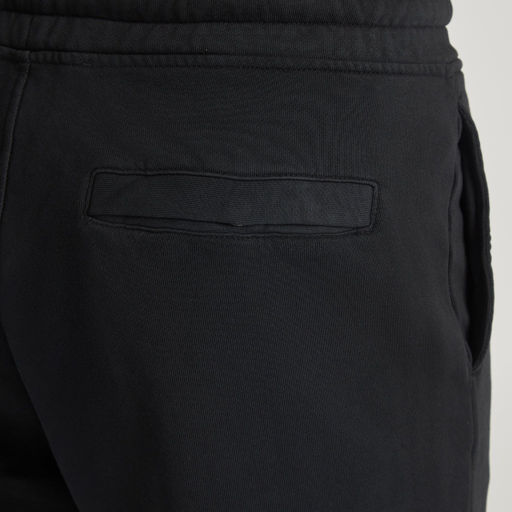 Pantaloni uomo neri in micro piquet, tasca posteriore, comfort premium, manifattura italiana