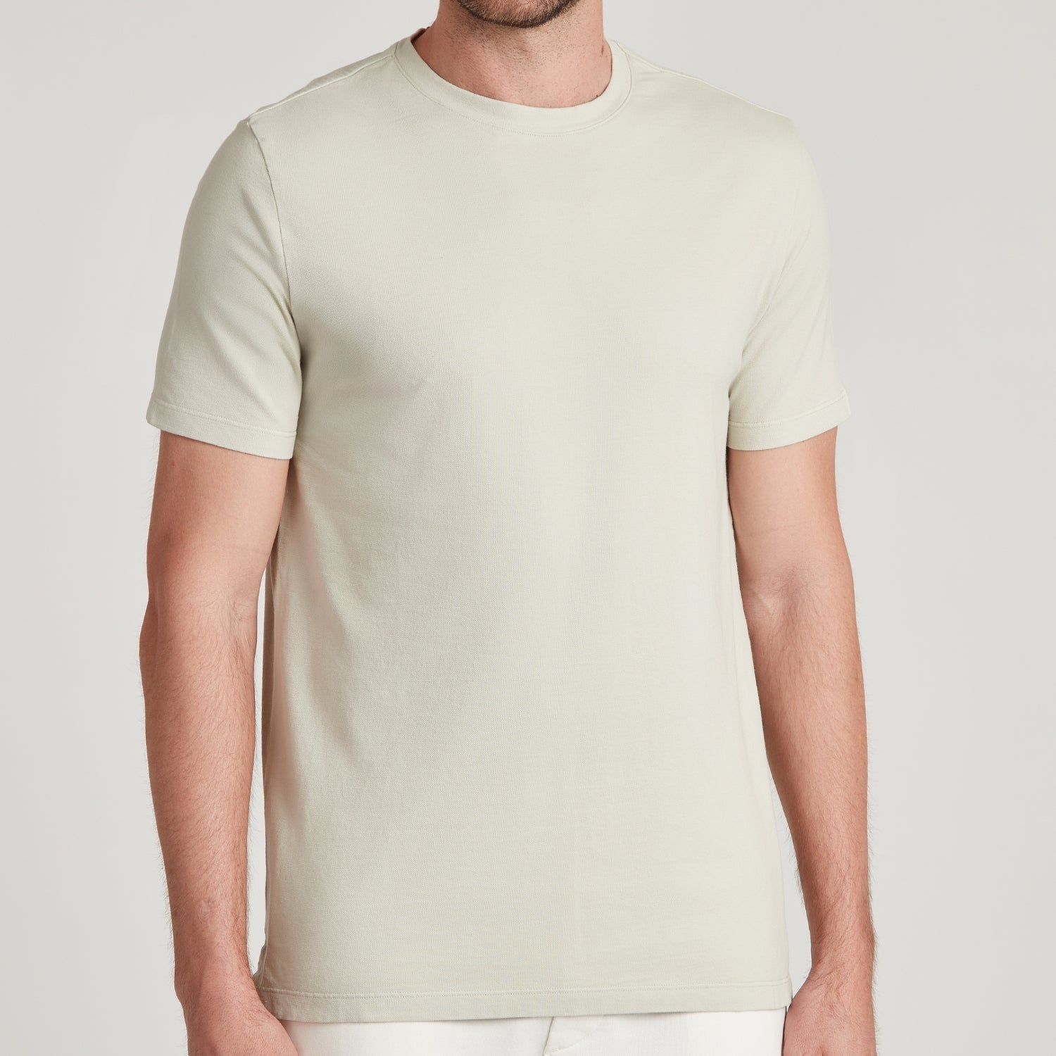 T-shirt uomo in micro piquet tinta in capo, design veneziano e comfort premium
