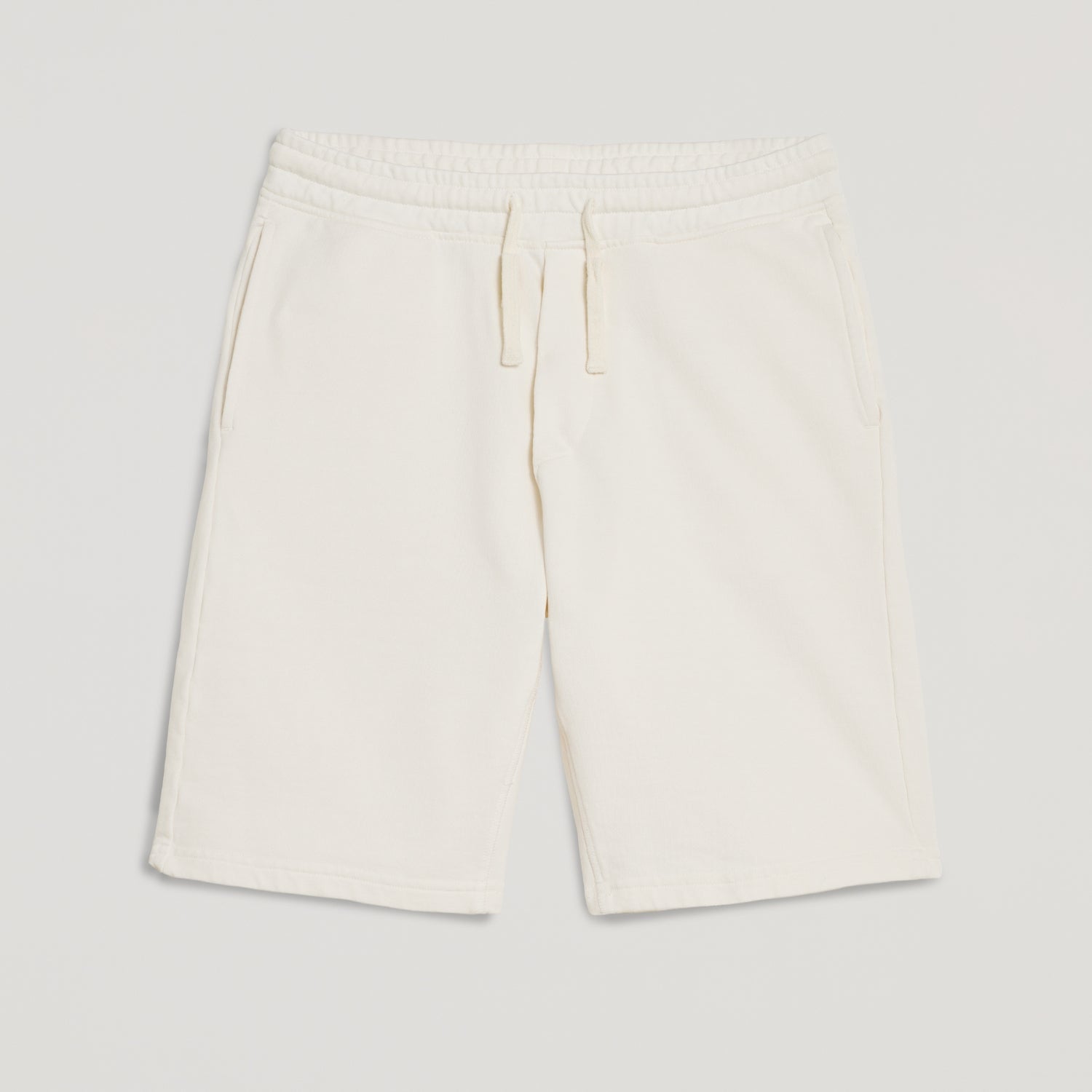 Shorts uomo in micro piquet bianco, comfort premium, design veneziano, manifattura italiana