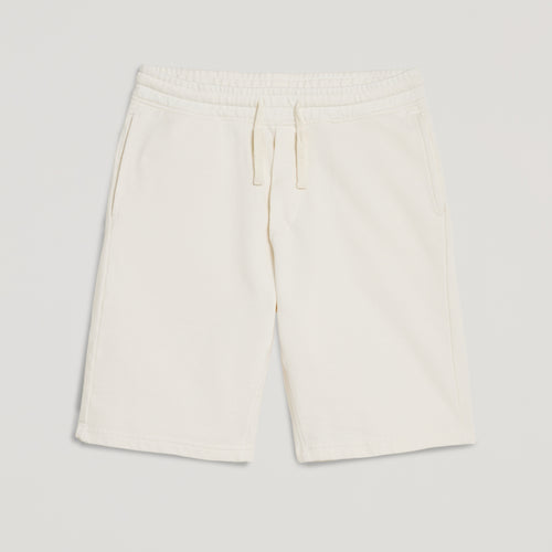 Shorts uomo in micro piquet bianco, comfort premium, design veneziano, manifattura italiana