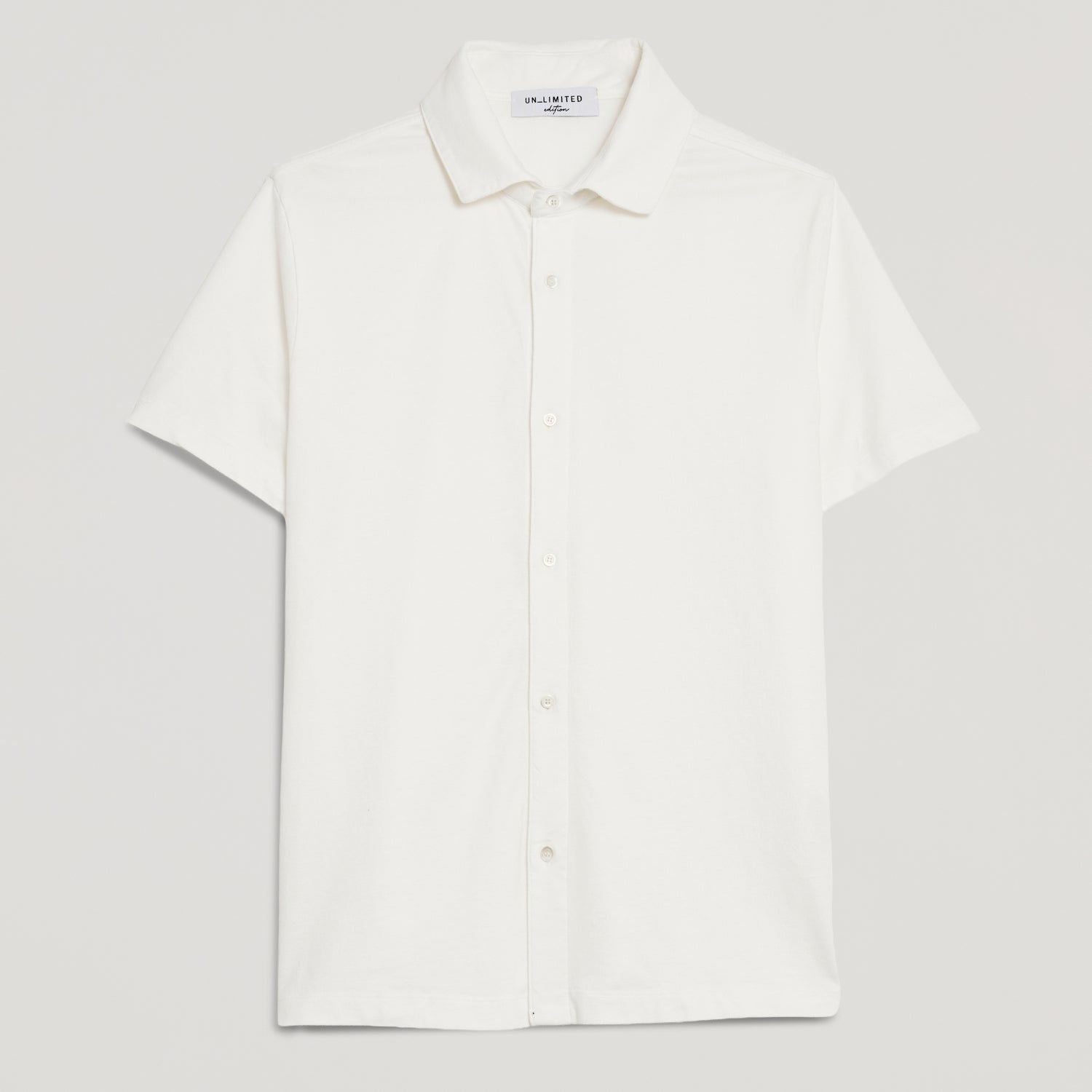 Camicia uomo bianca in micro piquet tinta in capo, design veneziano, manifattura italiana