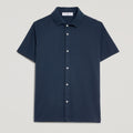 Polo uomo in micro piquet tinta in capo, design veneziano e comfort premium