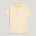 Polo uomo giallo in micro piquet tinta in capo, design veneziano e comfort premium