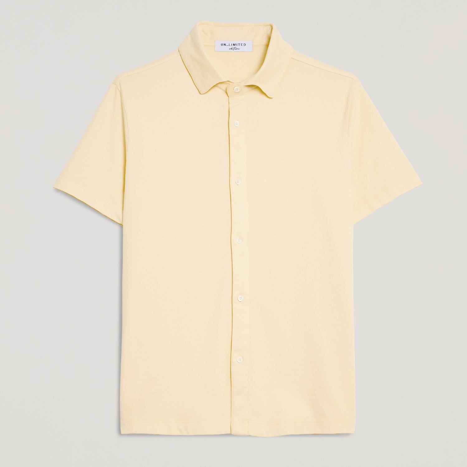 Polo uomo giallo in micro piquet tinta in capo, design veneziano e comfort premium