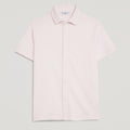 Camicia uomo rosa in micro piquet tinta in capo, design veneziano e comfort premium