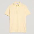 Polo uomo giallo in micro piquet tinta in capo, design veneziano e comfort premium