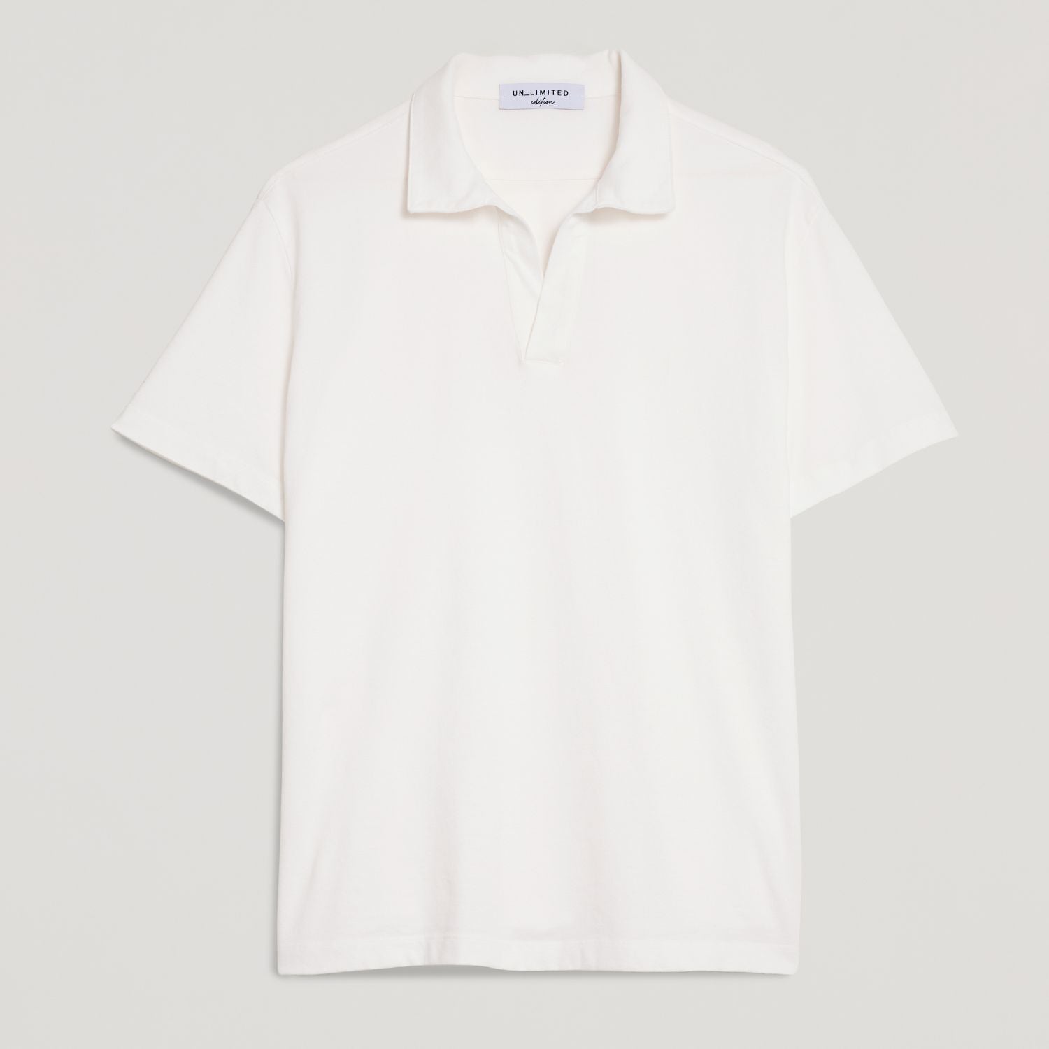 Polo uomo bianco in micro piquet tinta in capo, design veneziano e comfort premium