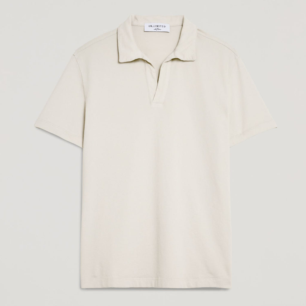 Polo uomo in micro piquet tinta in capo, design veneziano, manifattura italiana, comfort premium