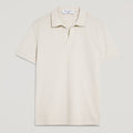 Polo uomo in micro piquet tinta in capo, design veneziano, manifattura italiana, comfort premium