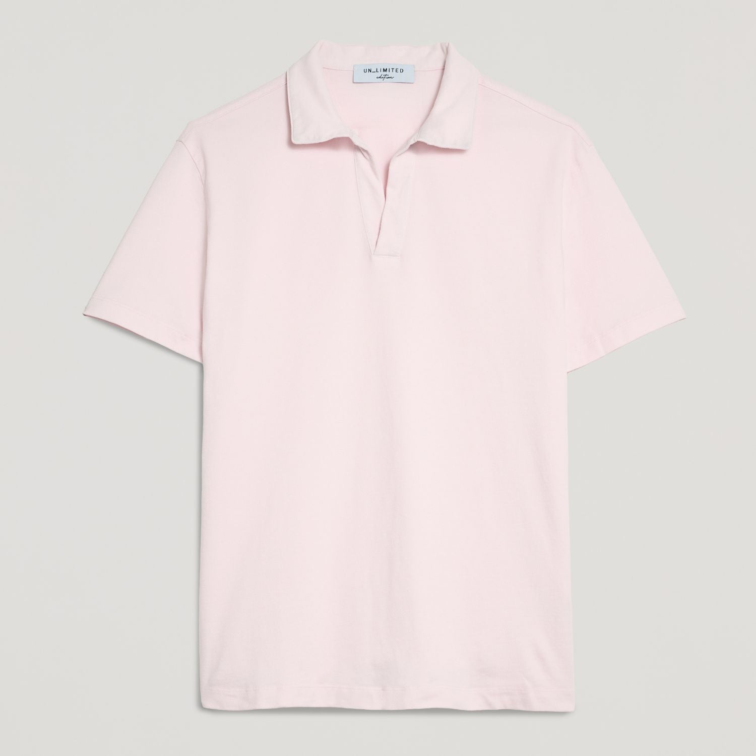 Polo uomo rosa in micro piquet tinta in capo, design veneziano e comfort premium