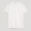 T-shirt bianca in micro piquet tinta in capo, design veneziano e comfort premium