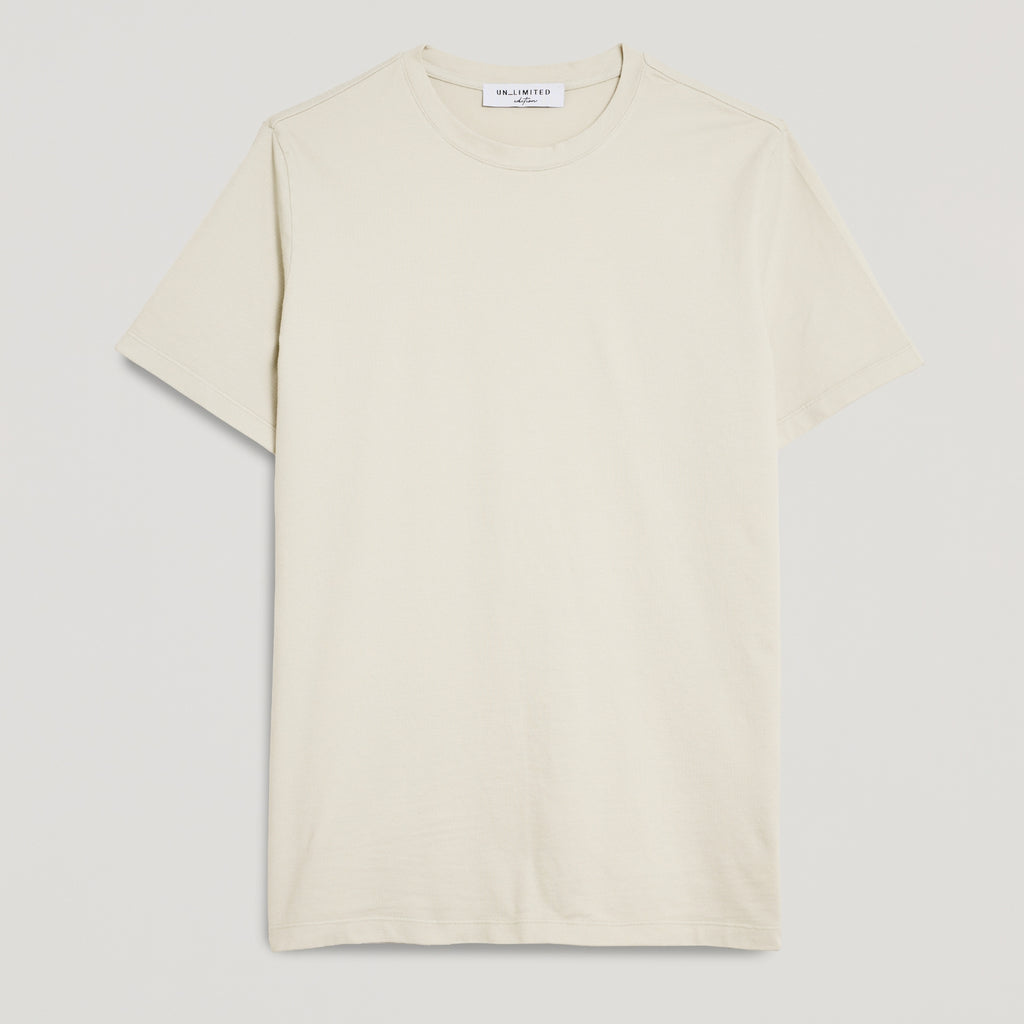 T-shirt uomo in micro piquet tinta in capo, design veneziano, manifattura italiana, comfort premium